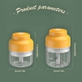 thumbnail image 2 of LAILLSH 1PC Electric Mini Garlic Chopper, USB Food Chopper Mincer, Vegetable Onion Portable Small Processor for Garlic, Ginger, Chili, Vegetables -300ML - 2026 New Arrival🔥, 2 of 9