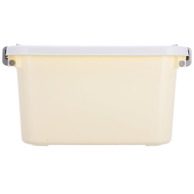 Beige Plastic Storage Box for Toys and Small Items Ideal for Home Organization 1 Piece