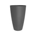 thumbnail image 1 of TierraVerde Madison Smooth Planter Charcoal 24"H, 1 of 5