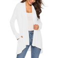 thumbnail image 4 of Cardigan à Manches Longues pour Femmes Automne Cardigan Ouvert avec Poches Cardigan Léger Décontracté, 4 of 5