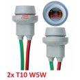 thumbnail image 2 of 2 Pieces W5W T10 Car Interior Parking Light T10 Car Interior Parking Socket Base Lamp Holder Brake Lighting Tool Connector Accessory Replacement Part, 2 of 7