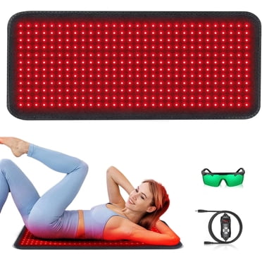Red Light Therapy Mat for Body - 360 LEDs Large Red & Infrared Light Therapy Pad Blanket with Infrared Light 850nm & Red Light 660nm for Full Body Waist Shoulder Muscle