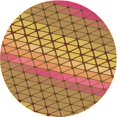 thumbnail image 1 of Ahgly Company Tapis d'Intérieur Ronds de Style Transitionnel Lavables à la Machine, Rouge Châtaigne, 4 Pieds Rond, 1 of 7