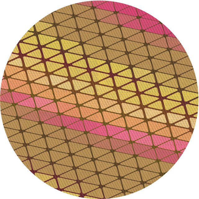 Ahgly Company Tapis d'Intérieur Ronds de Style Transitionnel Lavables à la Machine, Rouge Châtaigne, 4 Pieds Rond