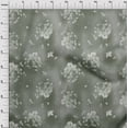 thumbnail image 4 of oneOone Cotton Jersey Green Fabric Florals Craft Projects Decor Fabric Printed By The Yard 58 Inch Wide, 4 of 4
