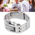 thumbnail image 4 of Men's Wrist Watch, Button Operation Business Watch Binary Time Mode Display  For Party For Boyfriend Men's Silver, 4 of 8