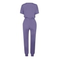 thumbnail image 5 of Yuyuzo Womens Workout Sets 2 Piece Short Sleeve Crew Neck T-Shirts Drawstring Jogger Pants with Pockets, 5 of 5