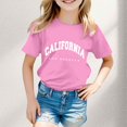 thumbnail image 2 of FhsagQ le 7 Juillet Garçon et Fille Mode Décontractée Imprimé Col Rond Ample Manches Courtes T-Shirt Haut Petites Filles le 7 Juillet T-Shirts Taille 6/7 Chemises Habillées Petite Fille Taille 6 Pâques 7-8 Ans, 2 of 4
