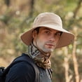 thumbnail image 4 of Harpily Mens Summer Protection Breathable Fisherman Cap Foldable Bucket Hat, 4 of 4