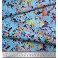thumbnail image 2 of Soimoi Rayon Crepe Fabric Multicolor Texture Decor Fabric Printed Yard 46 Inch Wide, 2 of 3
