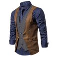 thumbnail image 4 of Mefallenssiah T-Shirts pour Hommes, Nouveau Costume Rétro Deux Pièces à Simple Boutonnage, 4 of 4