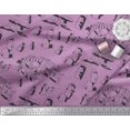 thumbnail image 2 of Soimoi Modal Satin Fabric Easter Island Statue Face Print Sewing Fabric Yard 42 Inch Wide, 2 of 3