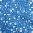 thumbnail image 1 of oneOone Georgette Viscose Blue Fabric Asian Floral Fabric For Sewing Printed Craft Fabric By The Yard 42 Inch Wide, 1 of 4