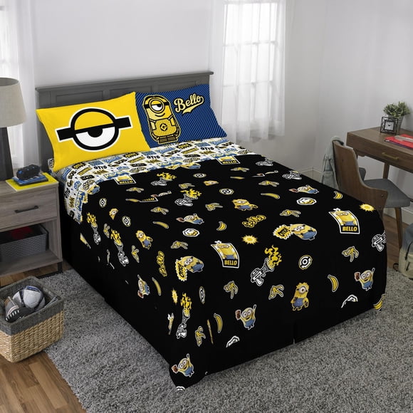 Minions Black Gold Full/Double Sheet Set