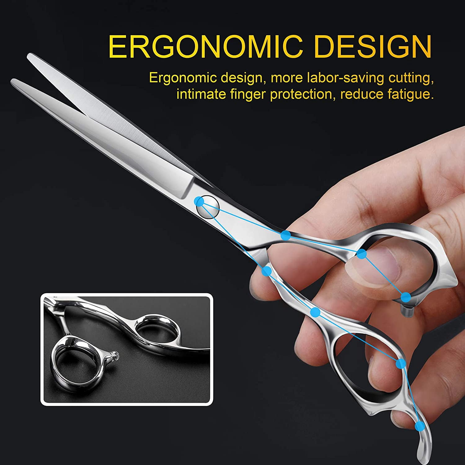Professional Japanese Stainless Steel Hair Scissors (6 Inch) for