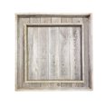 thumbnail image 1 of Rockin' Wood 24x24" Rustic Wood Square Ottoman Tray for Coffee Table Decor, 1 of 8