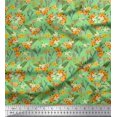 thumbnail image 1 of Soimoi Rayon Fabric Cactus,Leaves & Tropical Flower Floral Decor Fabric Printed Yard 56 Inch Wide, 1 of 3