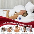 thumbnail image 2 of Double Core Select Oreiller Cervical - Oreiller Orthopédique de Soutien pour le Cou avec 4 Rouleaux Cervicaux Ajustables pour Soulager la Douleur au Cou, Alignement de la Colonne Vertébrale et Soutien de la Posture - pour Dormeurs sur le Côté et sur le Dos, 2 of 9
