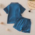 thumbnail image 3 of Ensembles de Pyjamas à Manches Courtes 2PCS pour la Famille Taille Verte Bébé-Enfant-Adulte Unisexe, 3 of 8