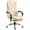 Cream White, variant on HOMCOM Executive Office Chair PU Leather Reclining Chair with Arms Black