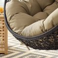 thumbnail image 4 of Modway Encase Swing Outdoor Patio Lounge Chair without Stand in Black/Mocha, 4 of 8