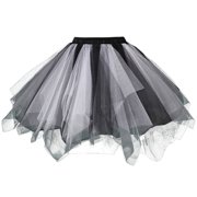 Birdeem Women Fashion Color Skirts Pleated Gauze Short Skirt Adult Dancing Skirt