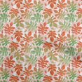 thumbnail image 1 of oneOone Tissu Popeline de Coton Sergé Rouge Feuille Tropicale Aquarelle Matériel de Robe Tissu Imprimé Tissu au Mètre 56 Pouces de Large, 1 of 4