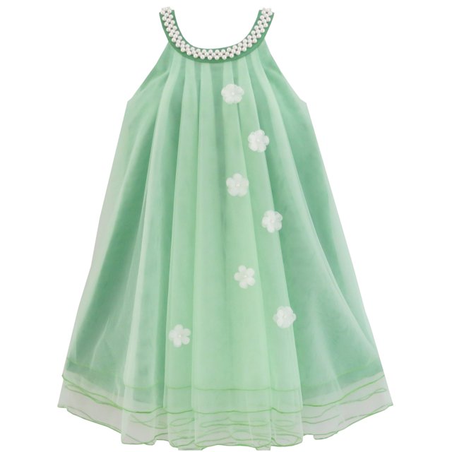 Robe Fille Fleur Robe Dos Nu Perle Fête Mariage Anniversaire 4 Ans
