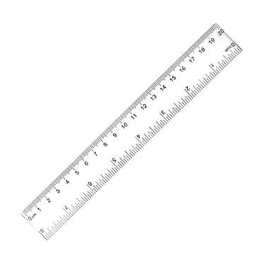 ZTTD 1 Paquet Règle Claire 8 Pouces Règle en Plastique Règle Droite Transparente Règle Outil de Mesure Règles, Règle Métrique, Règle Droite Transparente pour Usage de Bureau, Outils de Dessin