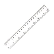 ZTTD 1 Pack Clear Ruler 8 Inch Plastic Ruler Transparent Straight Ruler Measuring Tool Rulers, Metric Ruler, Transparent Straight Ruler for Office use,Drafting Tools