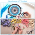 thumbnail image 4 of Unique Bargains 4.6 Inch Dream Catcher Rings, 24 Pcs Plastic Macrame Wreath Floral Round Ring Hoop, White, 4 of 7