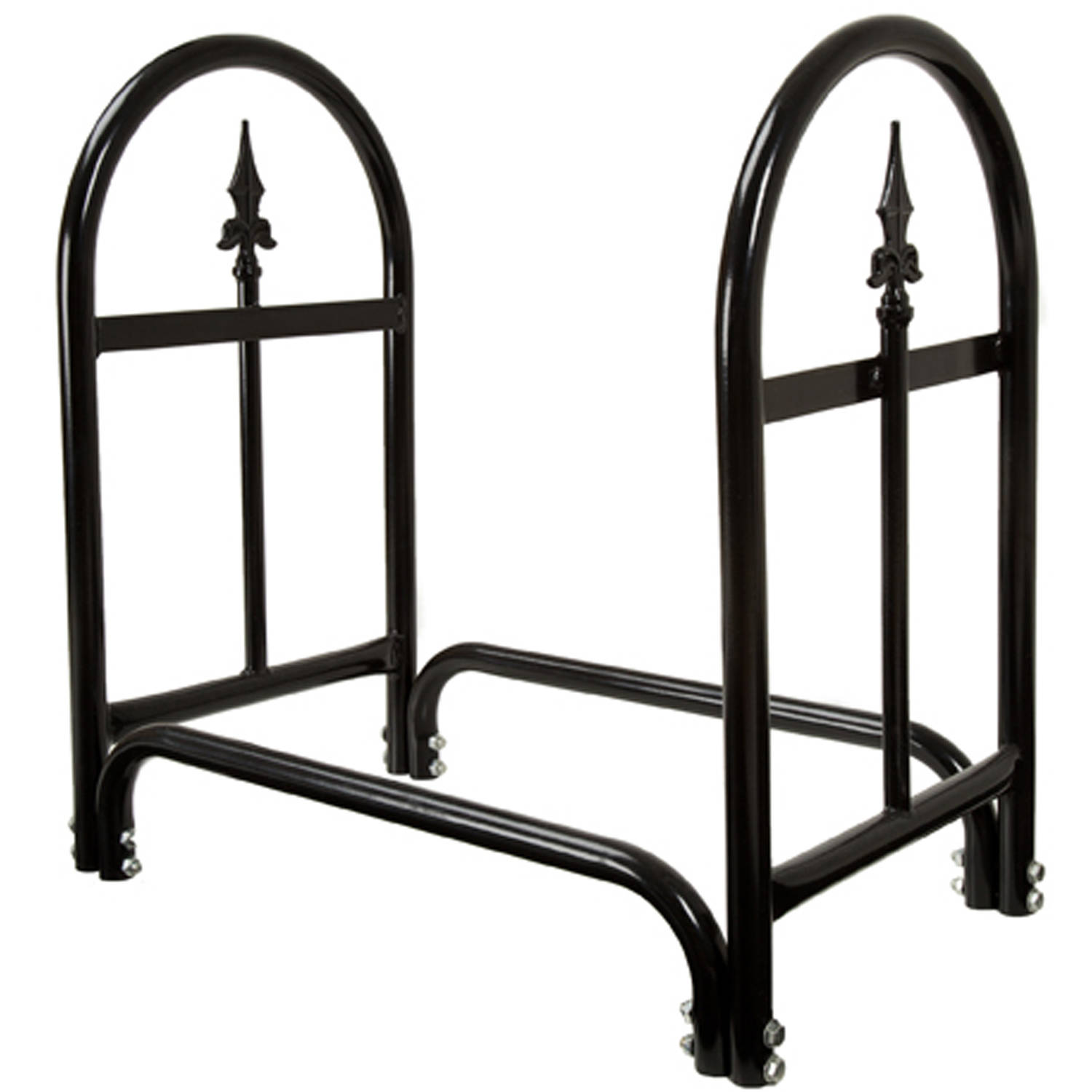 Pure Garden 50-127 Porte-Bûches avec Design à Embouts, Noir
