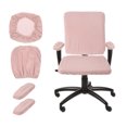 thumbnail image 1 of Computer Office Chair Cover with Armrest Cover for Computer Chair, Desk Chairs Pink, 1 of 6