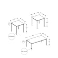 thumbnail image 3 of Monarch Specialties Table Set, 3pcs Set, Coffee, End, Black Metal, White Marble Look Laminate, Contemporary, Modern, 3 of 9