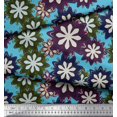thumbnail image 2 of Soimoi Velvet Fabric Artistic Floral Print Fabric by Yard 58 Inch Wide, 2 of 3