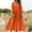 Style1-Orange dresses for women, variant on Mceream Maxi Dresses for Women Casual Summer Spring Smocked 3/4 Sleeve Floral Maxi Flowy Dresses Cotton Linen Loose Waist Vacation Beach Dresses Gray XXL
