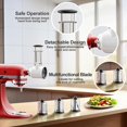 thumbnail image 2 of DEBGFS Slicer Shredder Attachments for KitchenAid Stand Mixers  Food Slicer Accessory with 3 Blades, 2 of 7