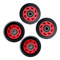 thumbnail image 1 of jinwen 4 Roues de Patinage à Roulettes - Roues Résistantes Patins à Roulettes à Double Rangée Accessoires Noir+rouge, 1 of 8
