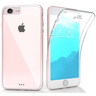 Étui pour iPhone 8, Enveloppe à 360 Degrés [Protection Intégrale] Étui Mince en TPU Transparent [Garde-Écran Intégré] pour iPhone 7 et iPhone 8
