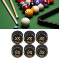 thumbnail image 1 of Pointes de Queue de Billard Professionnelles Multi-Couches Remplacement pour Queues de Billard et Snooker 14mm Noir 6 Pcs, 1 of 7