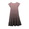 thumbnail image 3 of RXIRUCGD 2025 Vêtements d'Été pour Enfants Mode Filles Nouvelle Robe d'Été à Manches Courtes Poches à Volants Col Rond Imprimé, 3 of 4