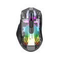 thumbnail image 2 of Save Big! Transparent RGB Gaming Mouse, 5-Gear DPI Adjustment, Wired, Wireless & Bluetooth Connection, for PC & Laptop Gaming, 2 of 6