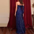 thumbnail image 4 of EGNMCR Robes de Soirée pour Femmes, Robes Formelles pour Femmes, Robes de Cocktail pour Femmes Mode Femmes Manches Longues Sans Bretelles Dos Nu Robe de Soirée Longue à Paillettes Robe Femme, 4 of 9