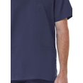 thumbnail image 2 of Maevn Mens EON Mesh Panel 3-Pocket V Neck TopTrue Navy, Small, 2 of 2