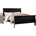 thumbnail image 1 of ACME Louis Philippe Eastern King Bed in Black, 1 of 5