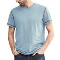 thumbnail image 1 of adviicd T-Shirts pour Hommes T-Shirt Ample à Manches Courtes en Coton Col Rond Doux BU2,L, 1 of 5