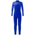 thumbnail image 1 of Choomomo Combinaison de Danse Ballet à Manches Longues avec Strass pour Filles, Bleu Royal 6, 1 of 7
