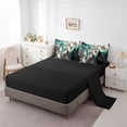thumbnail image 3 of YST Wolf Comforter Set Queen Size 7 Piece,Moon Stars Bedding Set With Sheet Set,Safari Animals Bed in A Bag With Pillow Covers,Nebula Marble Galaxy Space Wolves Bed Sheets Set, 3 of 5