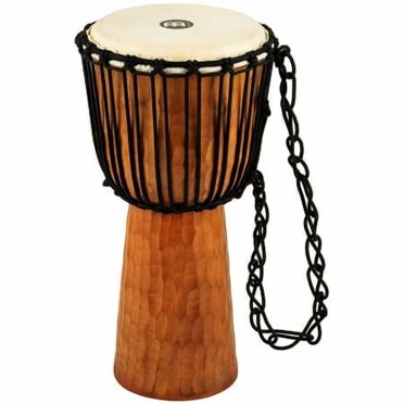 Meinl Percussion Djembe with Mahogany Wood-NOT Made in CHINA-10 Medium Size Rope Tuned Goat Skin Head, 2-Year Warranty, Brown, 10" (HDJ4-M)