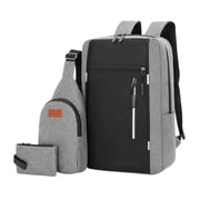 Amzcrzy Storage Bag, Backpack Three Piece Set. Large Capacity USB Student Backpack. Suitable For School And Outdoor Travel.Computer Bag For Men And Women With Large Capacity backpack backpack